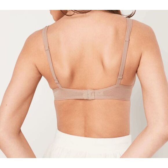 Old Navy Women's Plus Size Mesh Unlined Underwire Plunge Bra size 46D - Picture 2 of 7